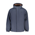 Blue Polyester Men's Jacket