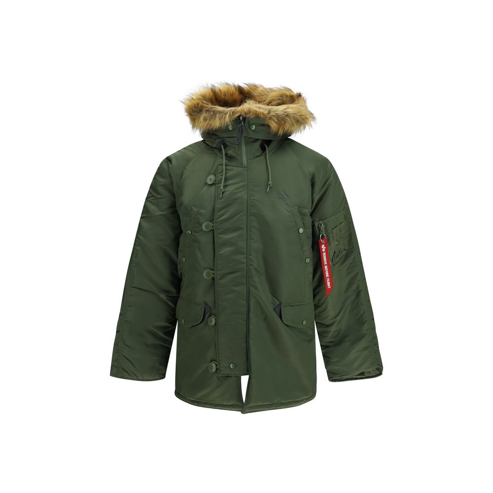 Bicolor Nylon Full-Length Jacket