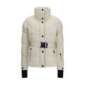 Beige Polyester Full-Length Jacket