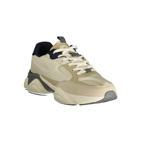 Beige Polyurethane Men's Sneaker