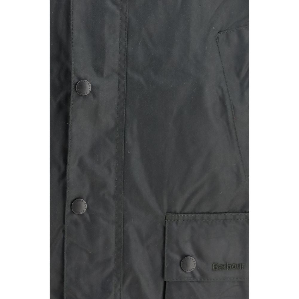 Bicolor Cotton Full-Length Jacket