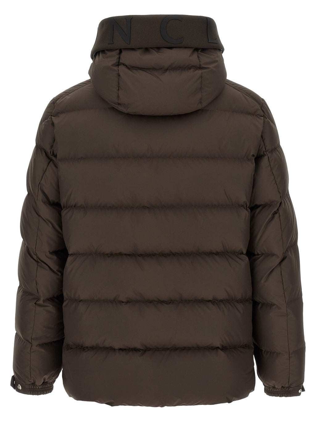 Brown Polyester Full-Length Jacket