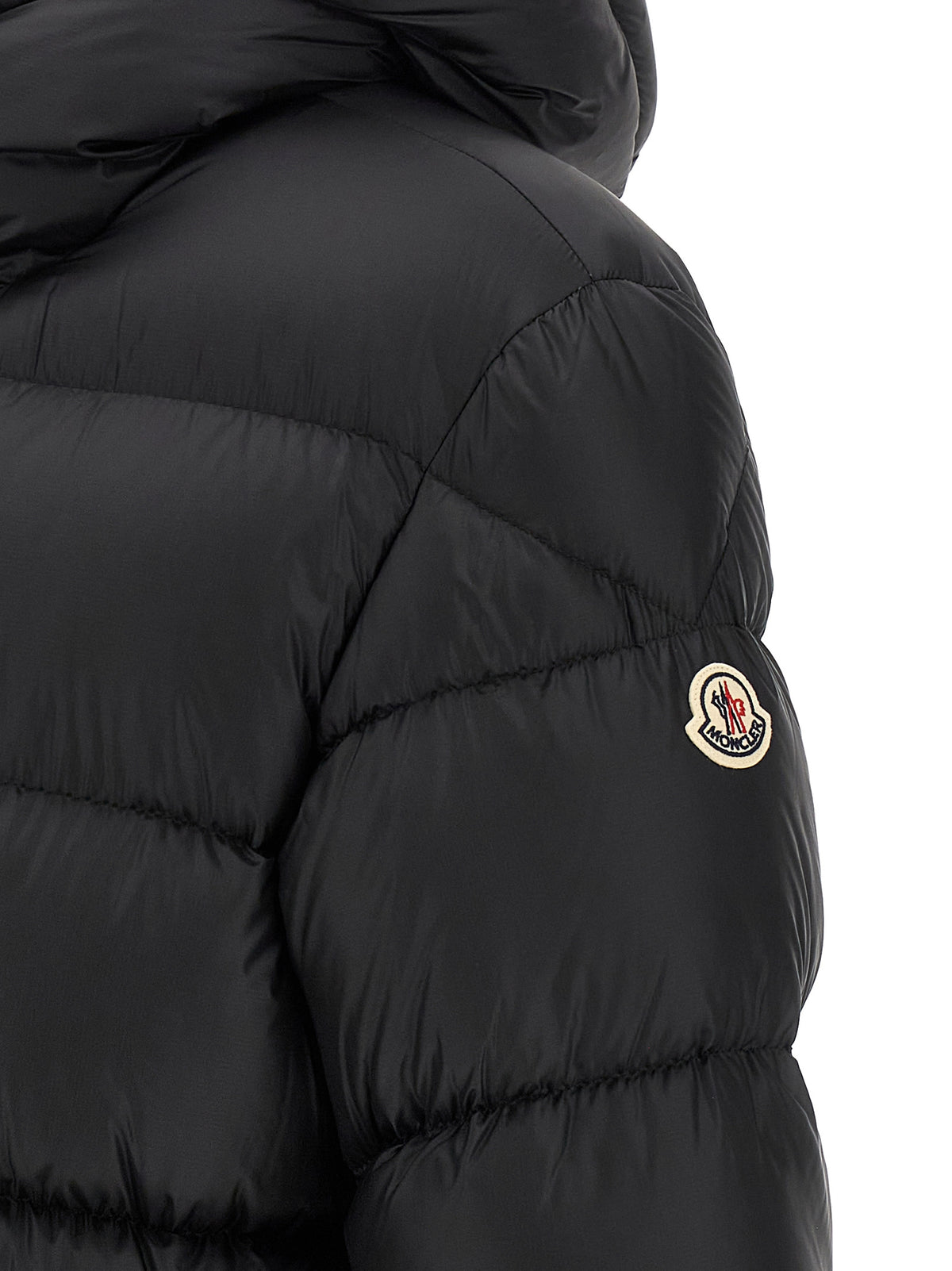 Black Polyamide Full-Length Jacket