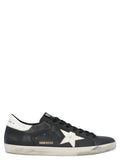 Black Cowhide Low Top Sneakers