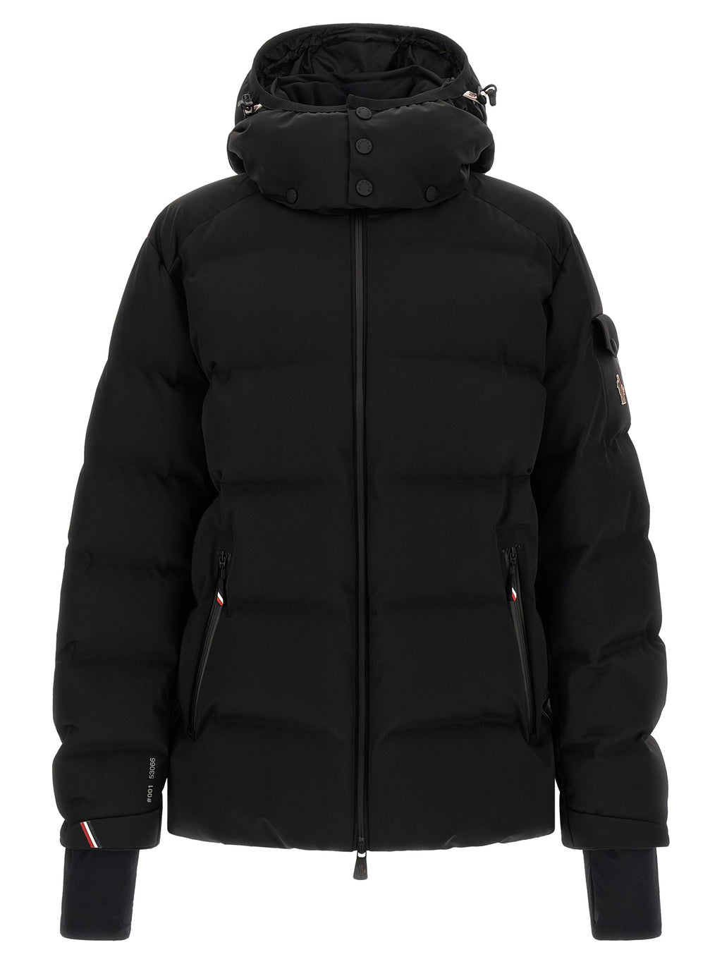 Black Polyamide Full-Length Jacket