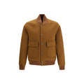 Brown Wool Oves Aries Bomber