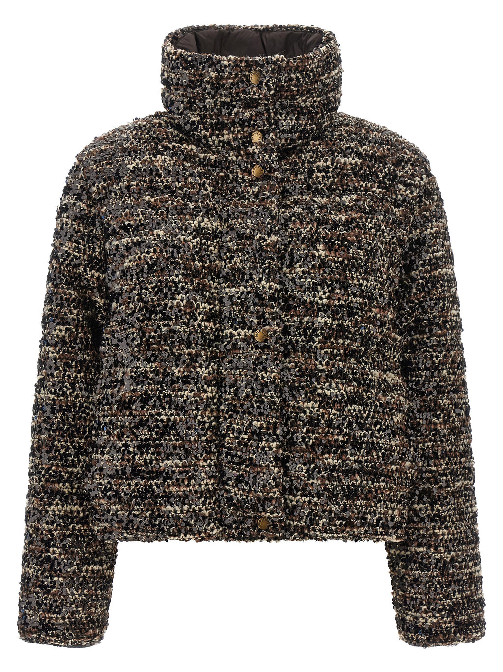 Brown Polyester Sleeveless Jacket