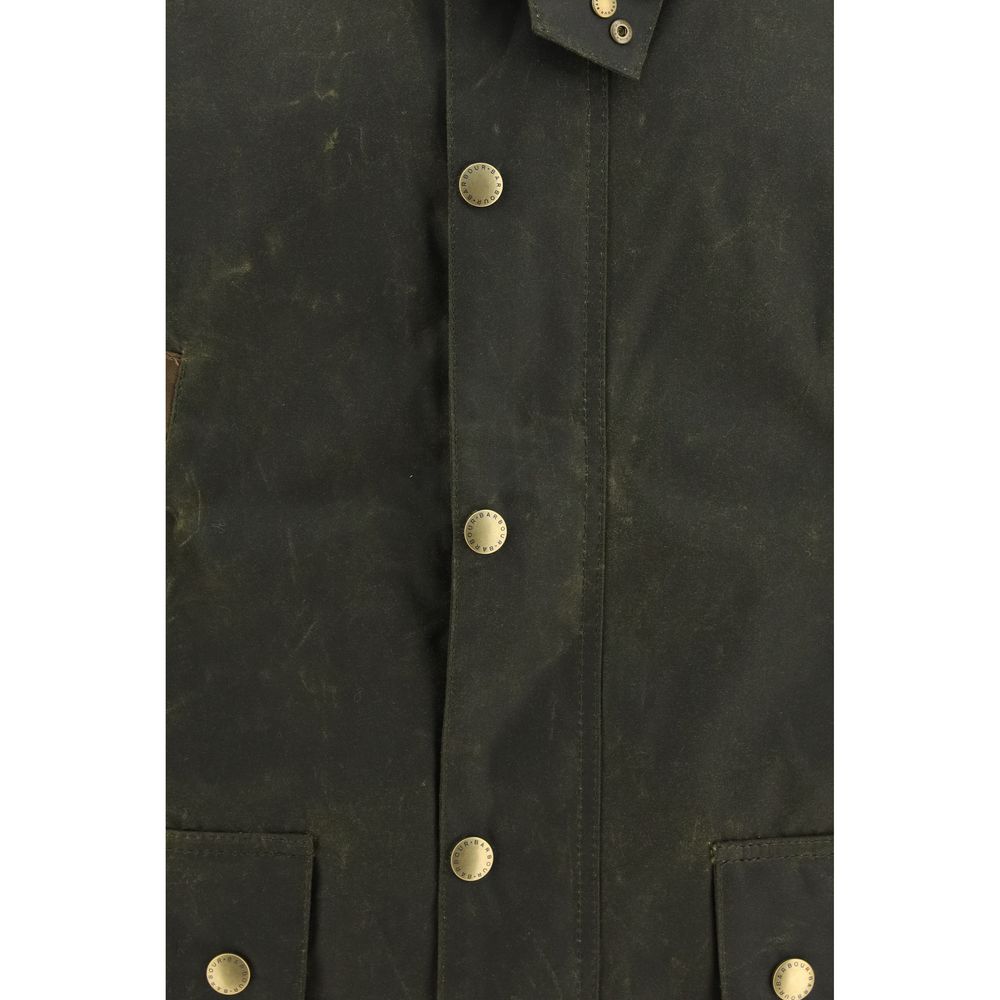 Bicolor Cotton Shell Jacket