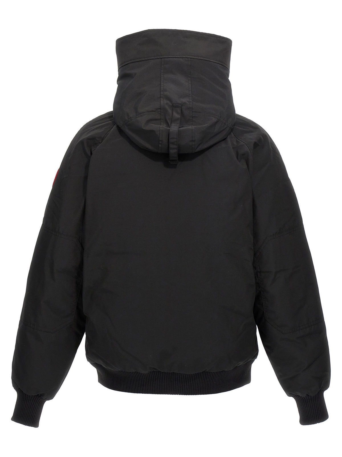 Black Polyester Bomber