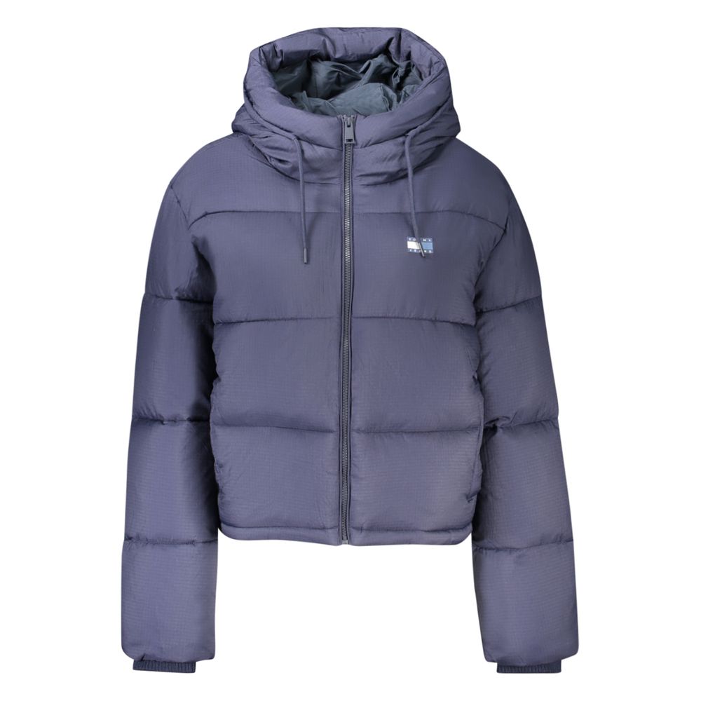 Blue Polyester Womens Jacket