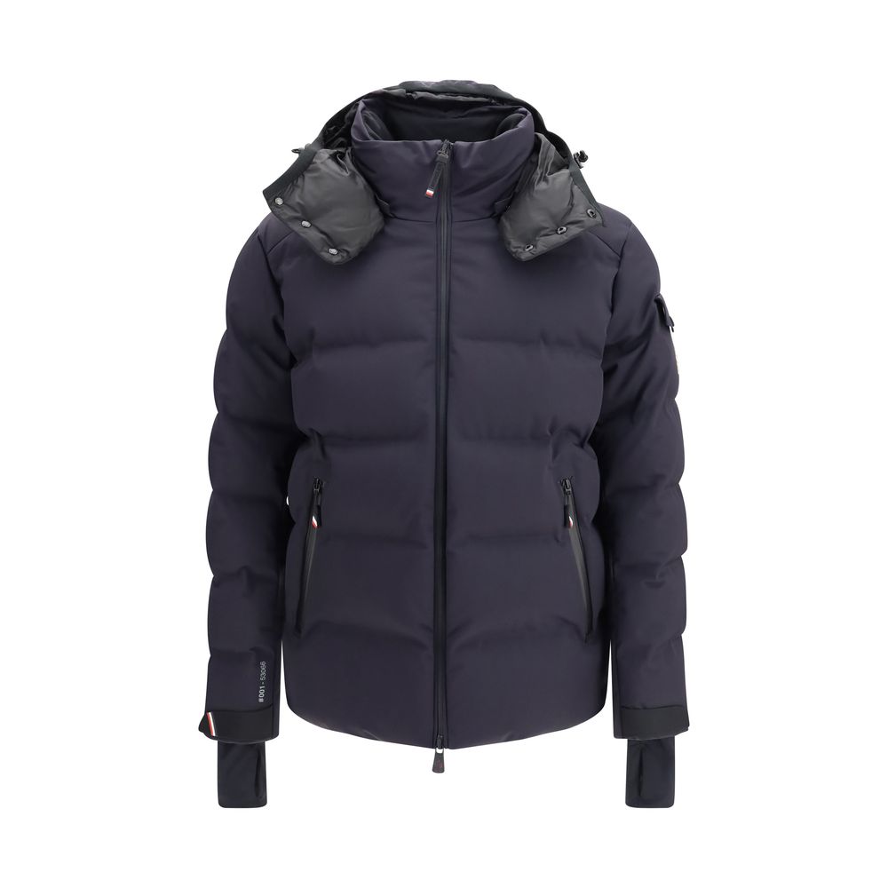 Blue Polyamide Full-Length Jacket
