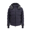 Blue Polyamide Full-Length Jacket