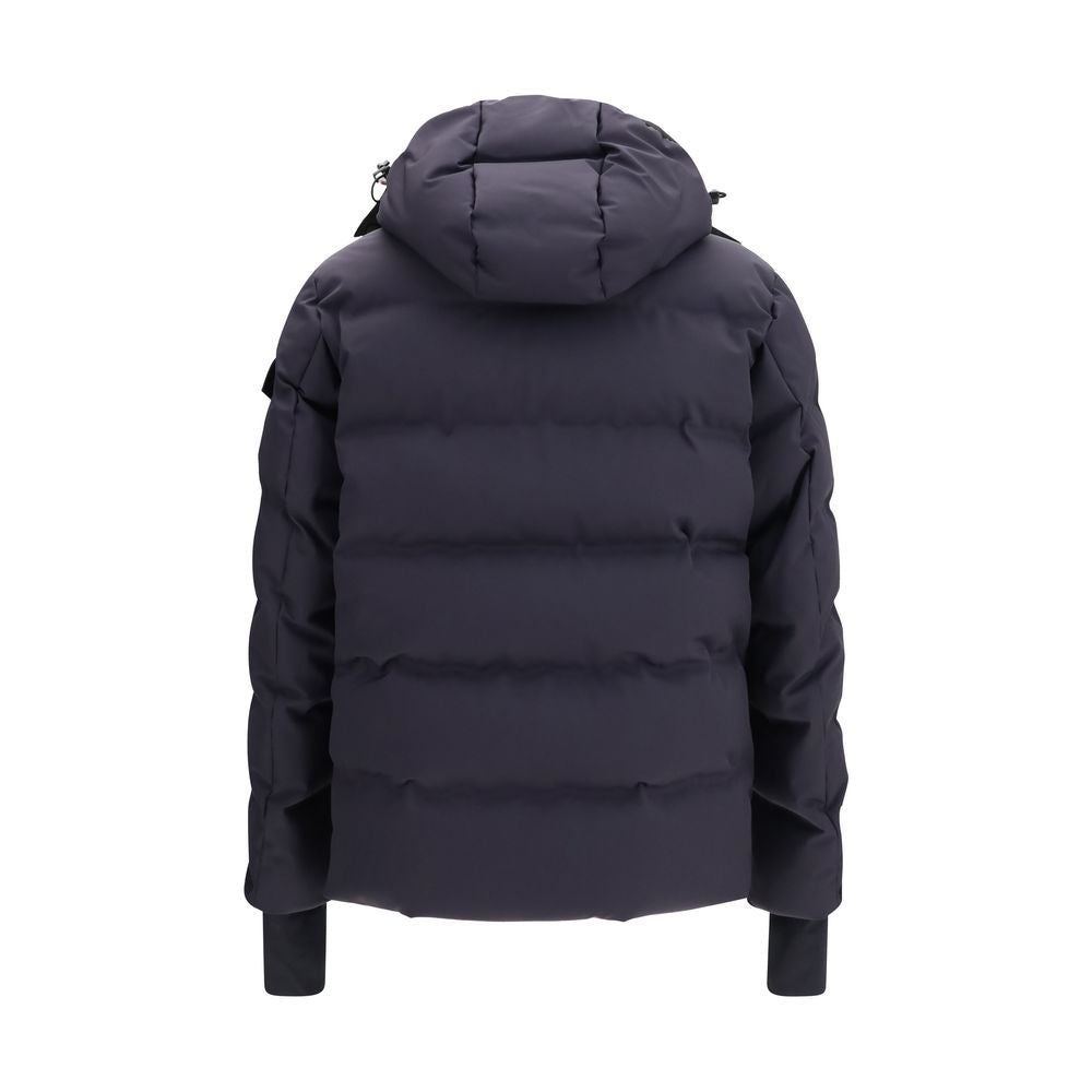 Blue Polyamide Full-Length Jacket