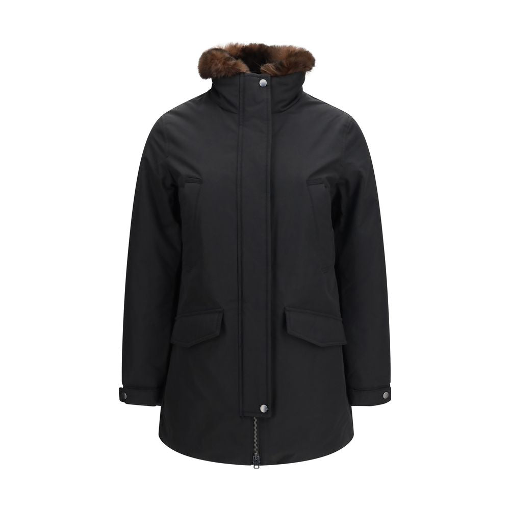Black Cotton Parka