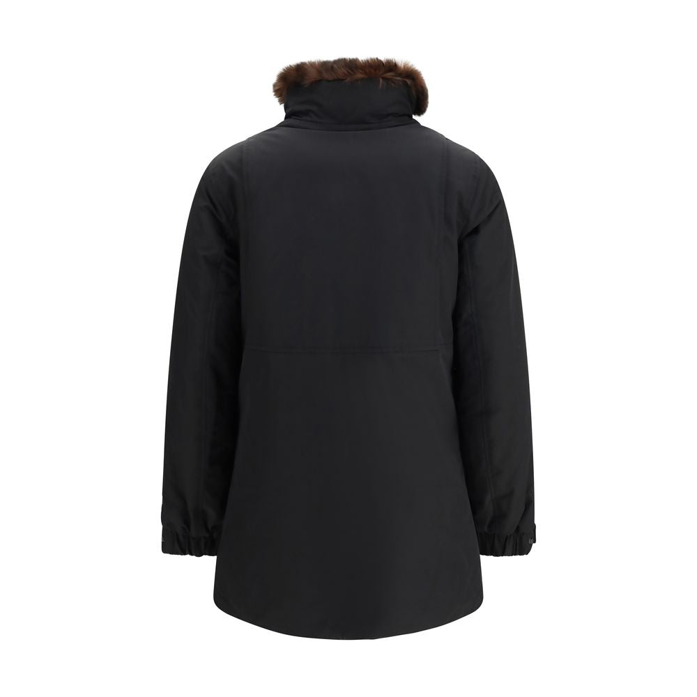 Black Cotton Parka
