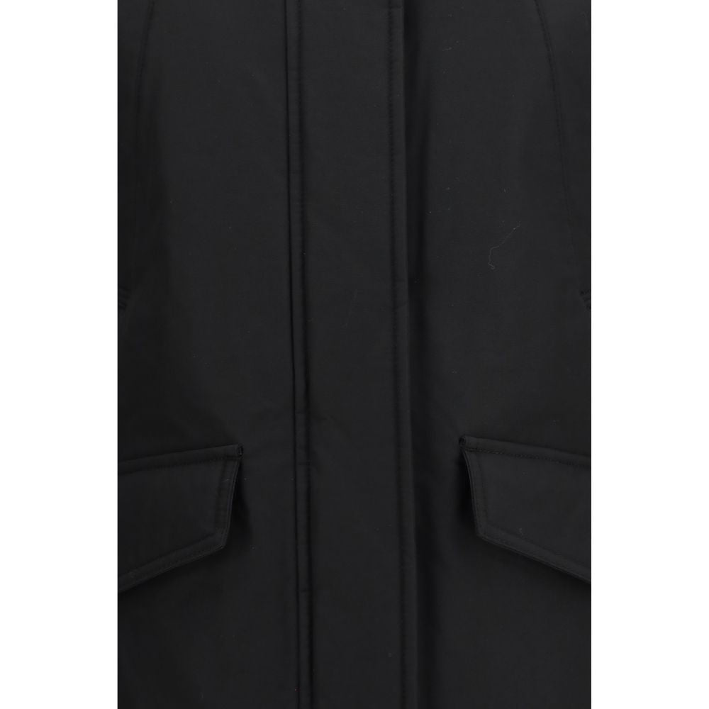 Black Cotton Parka