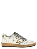 Gold Cowhide Low Top Sneakers