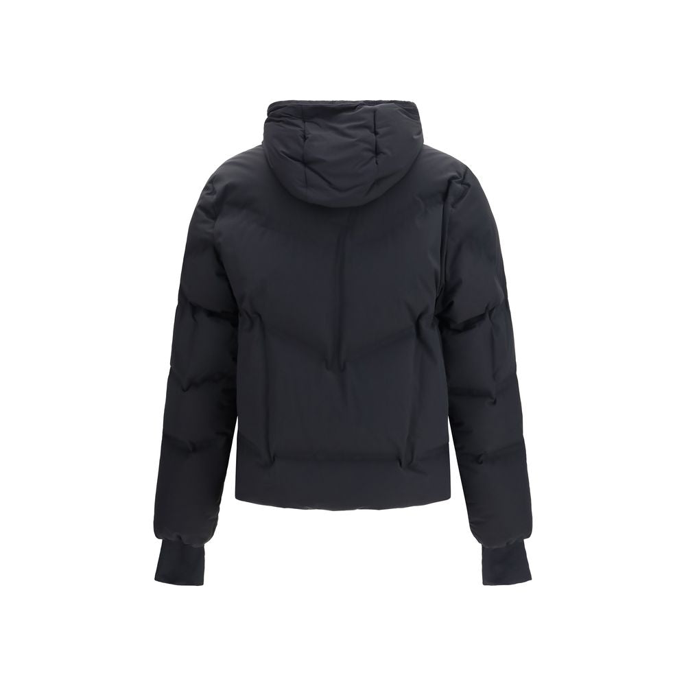 Black Polyamide Full-Length Jacket