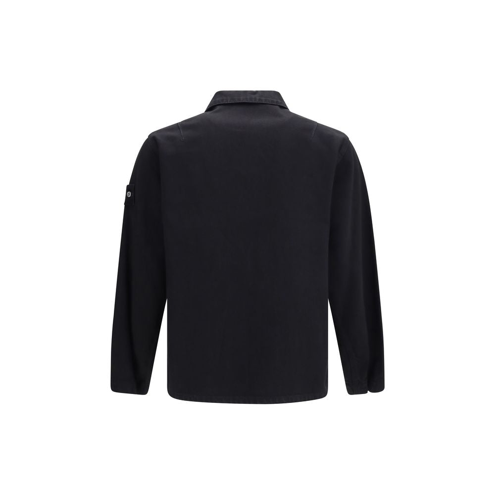 Black Cotton Denim Jacket