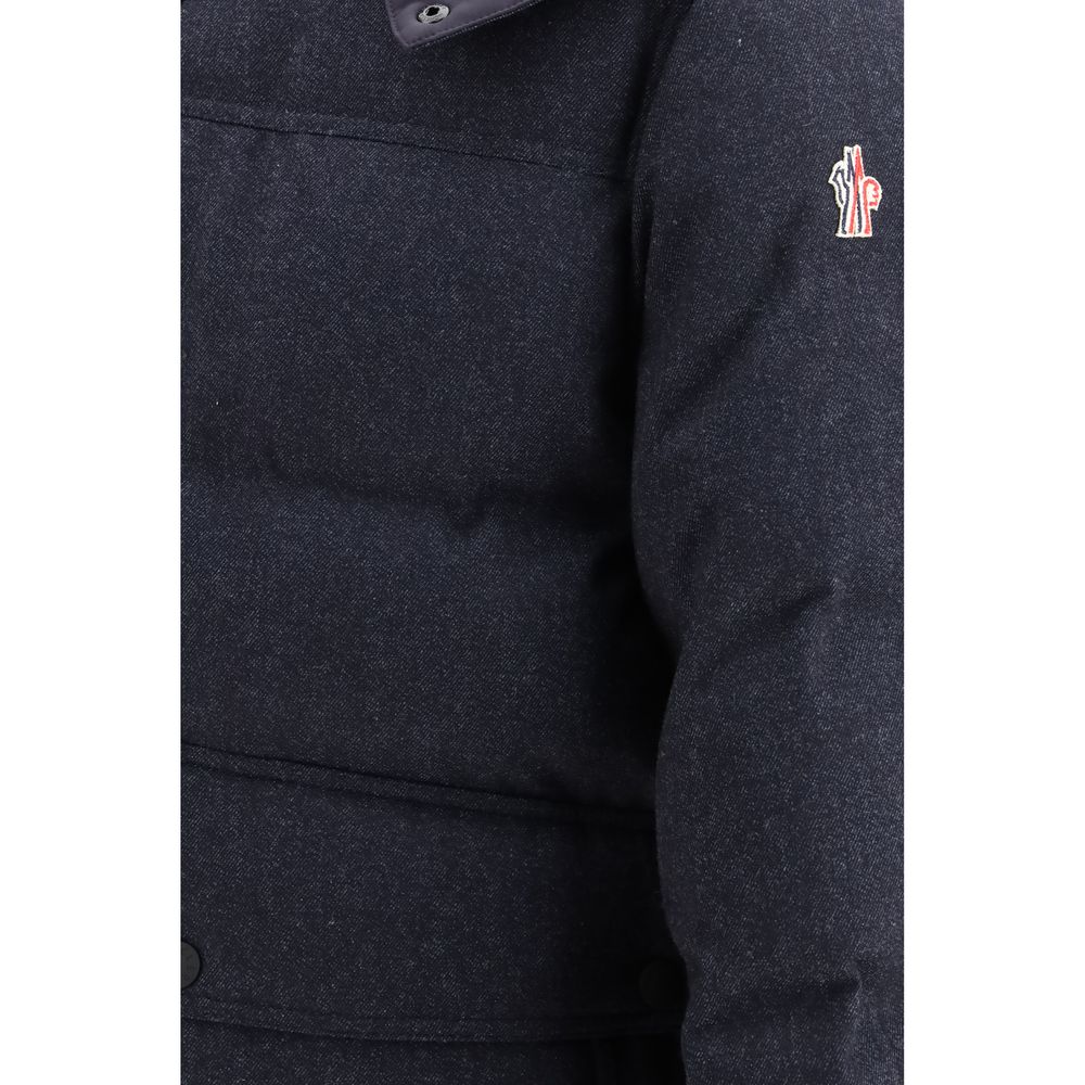 Blue Wool Oves Aries Full-Length Jacket