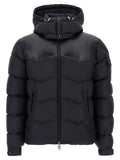 Black Polyester Full-Length Jacket