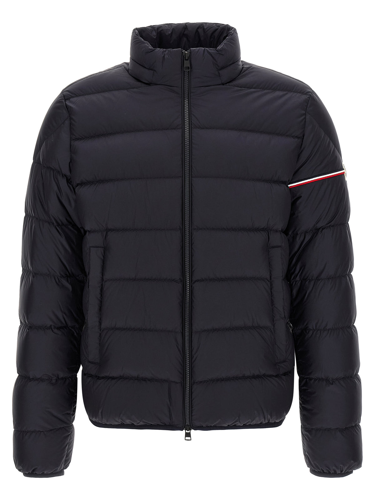 Blue Polyamide Full-Length Jacket