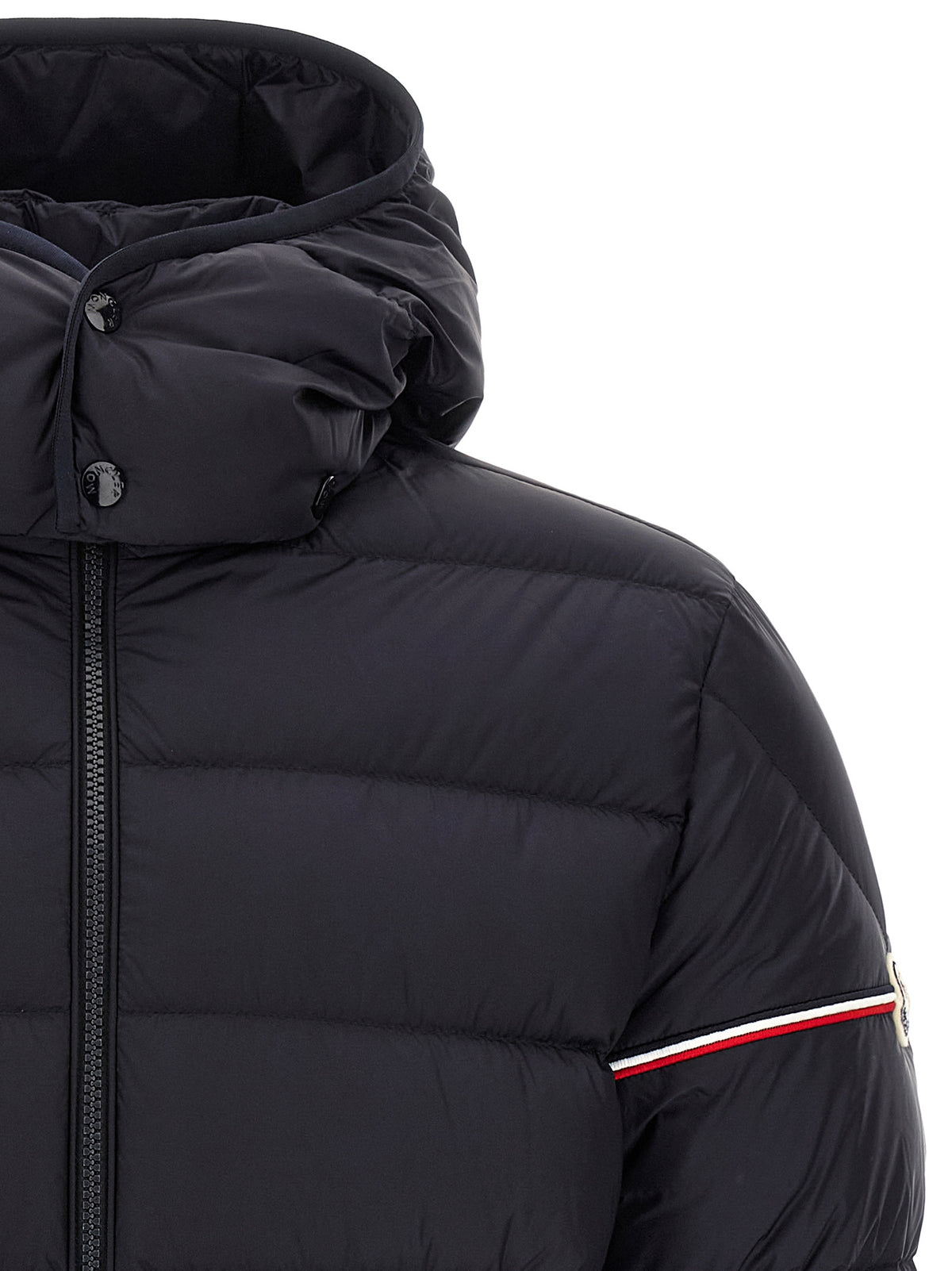 Blue Polyamide Full-Length Jacket