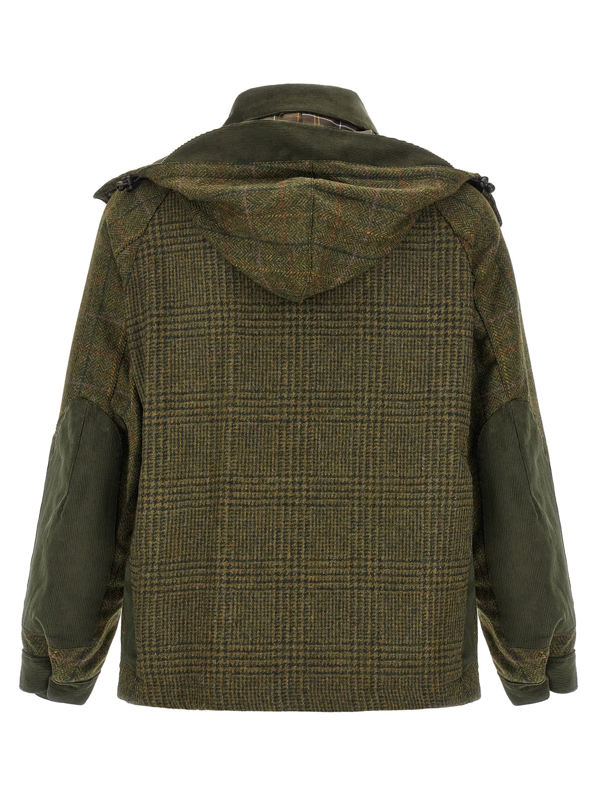 Bicolor Wool Full-Length Jacket