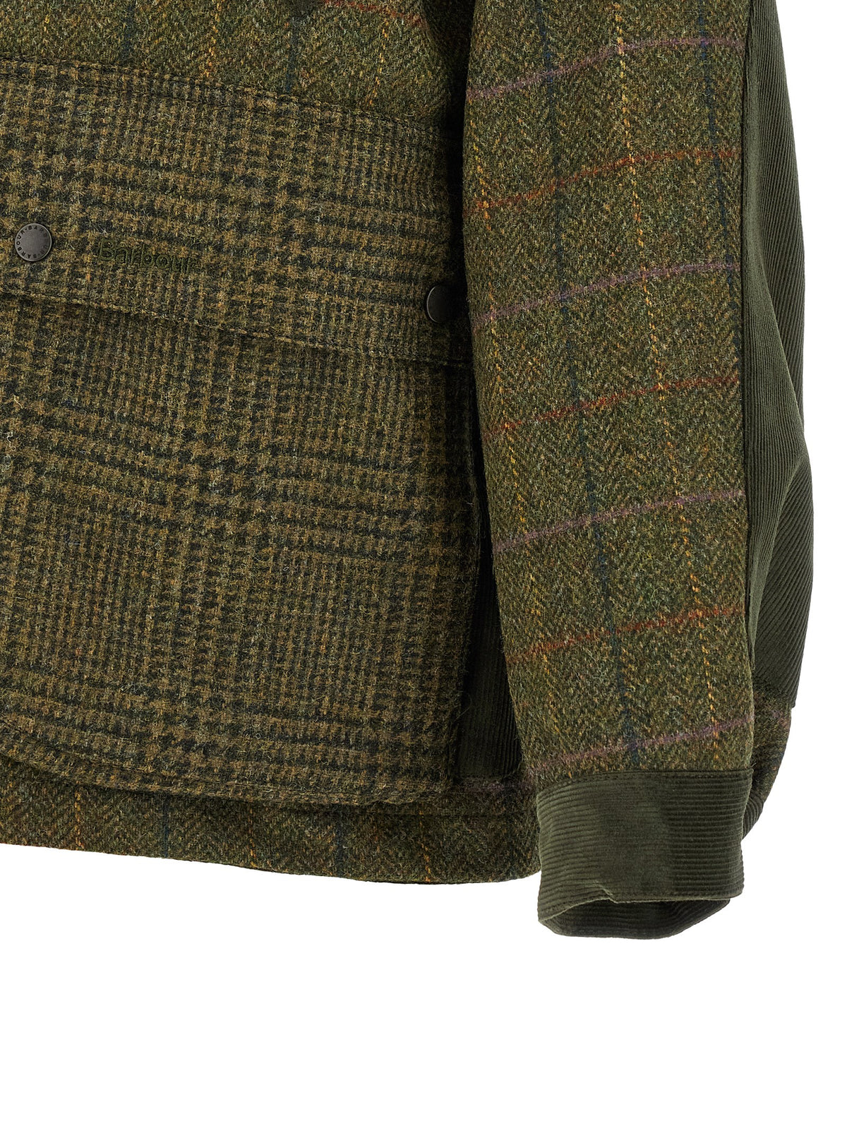 Bicolor Wool Full-Length Jacket