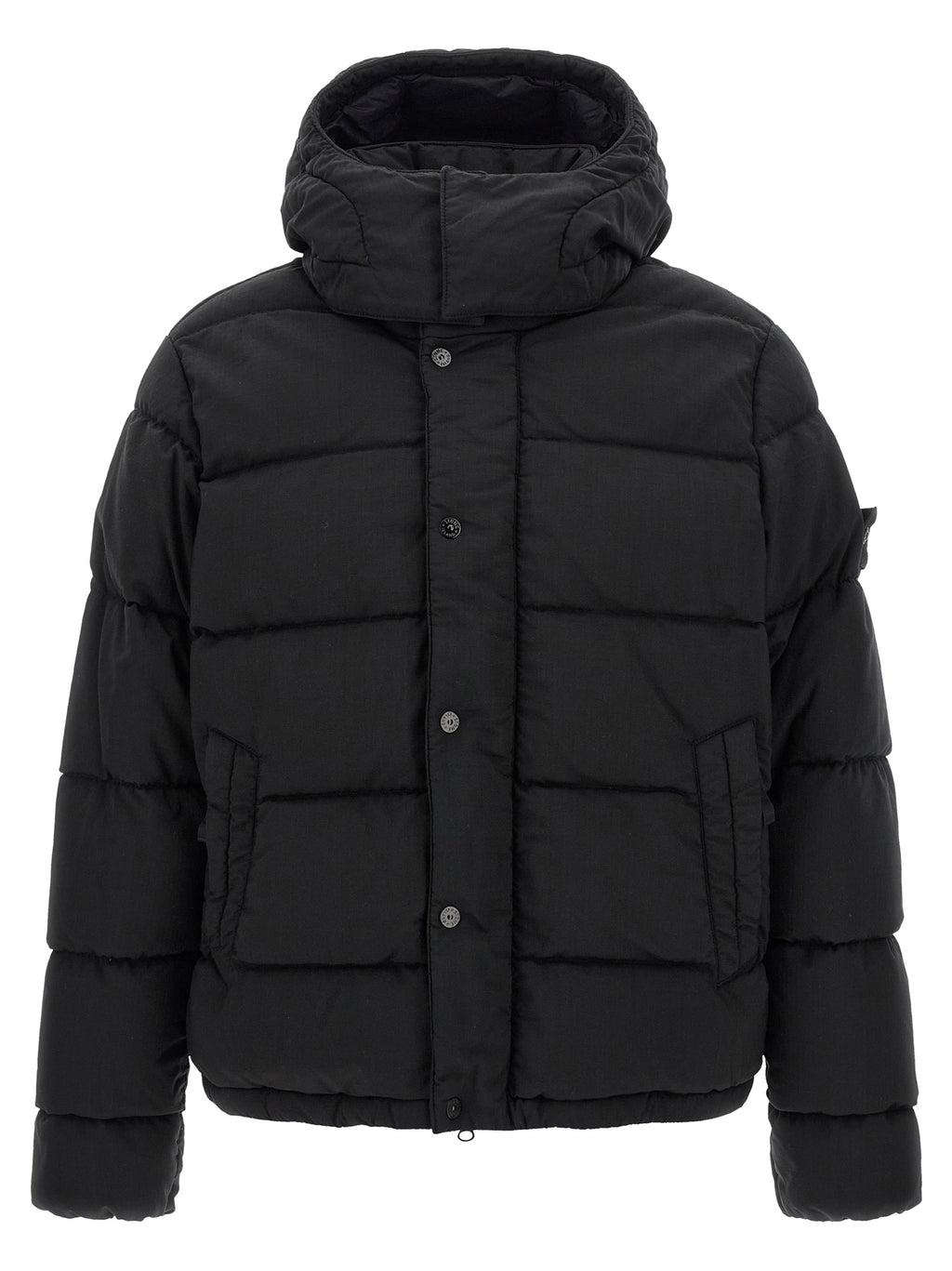 Black Virgin Wool Full-Length Jacket