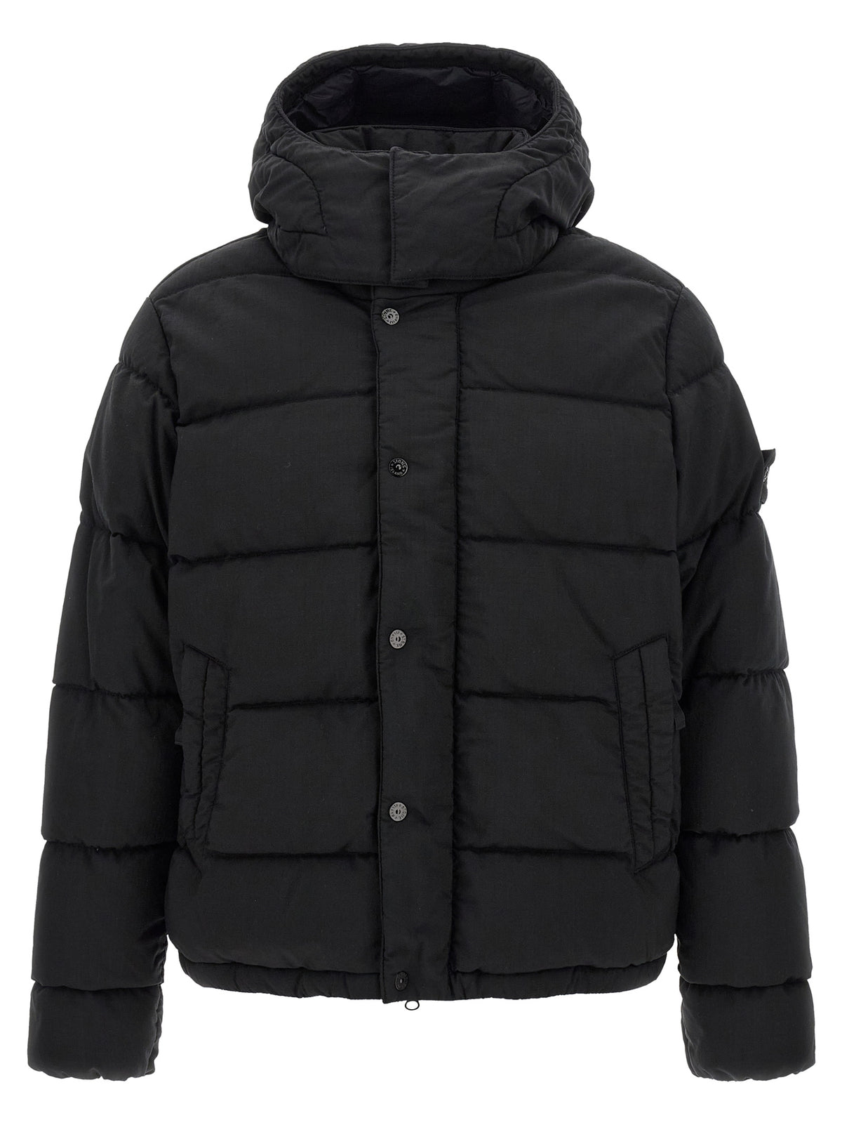 Black Virgin Wool Full-Length Jacket