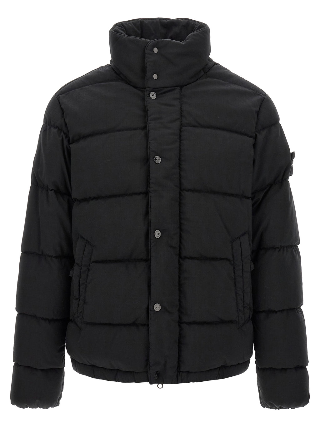 Black Virgin Wool Full-Length Jacket
