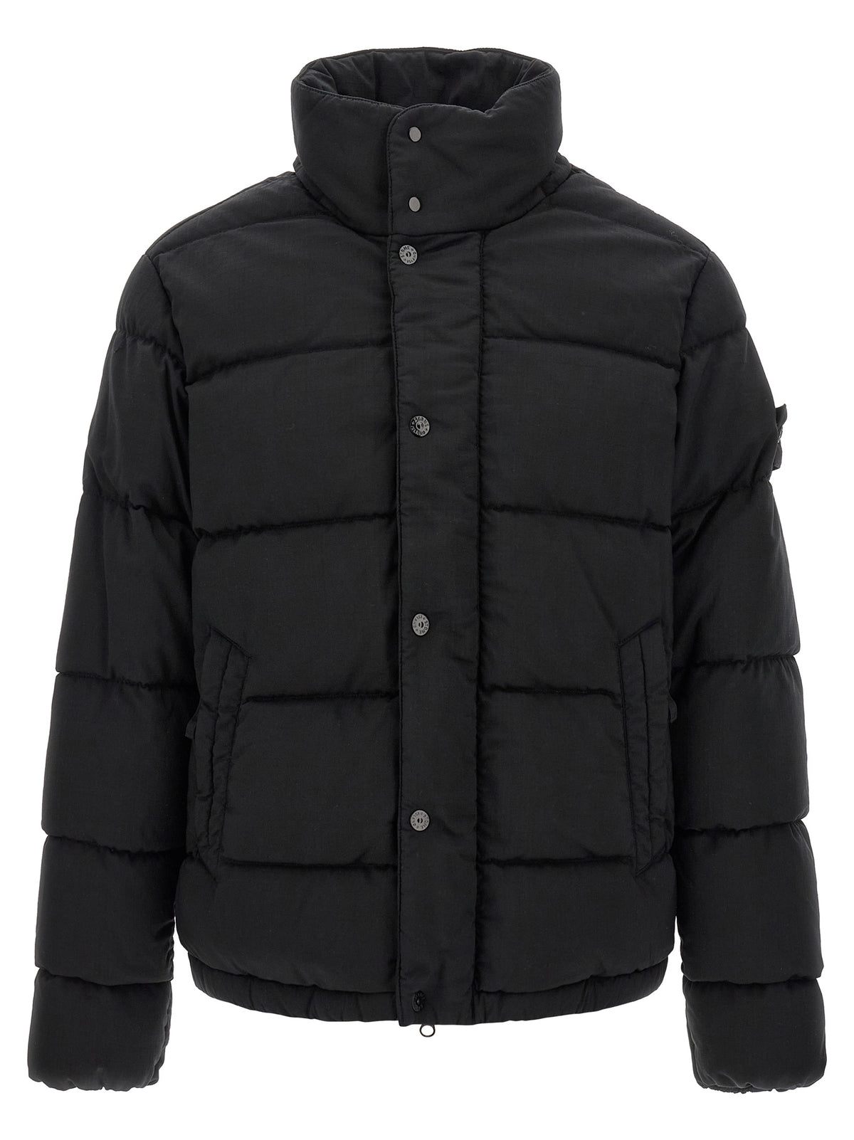 Black Virgin Wool Full-Length Jacket