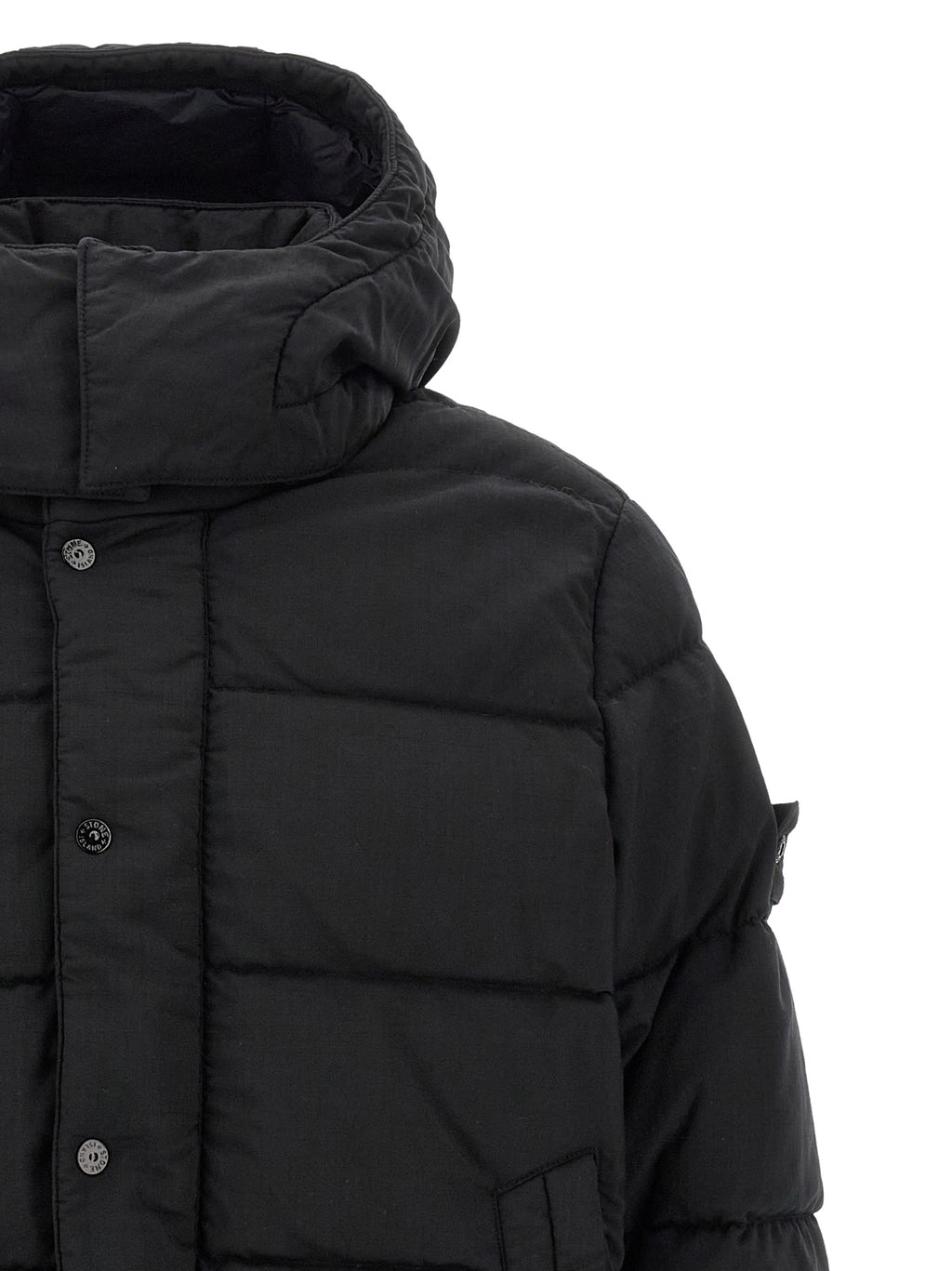 Black Virgin Wool Full-Length Jacket