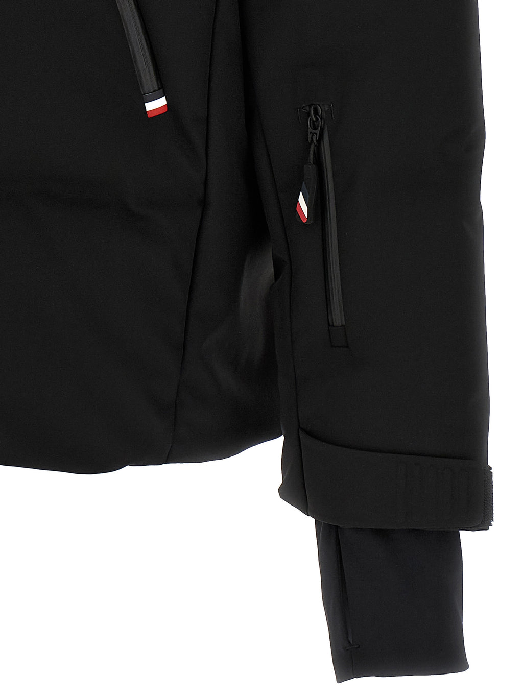 Black Polyamide Full-Length Jacket