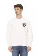 White Cotton Men's Sweater