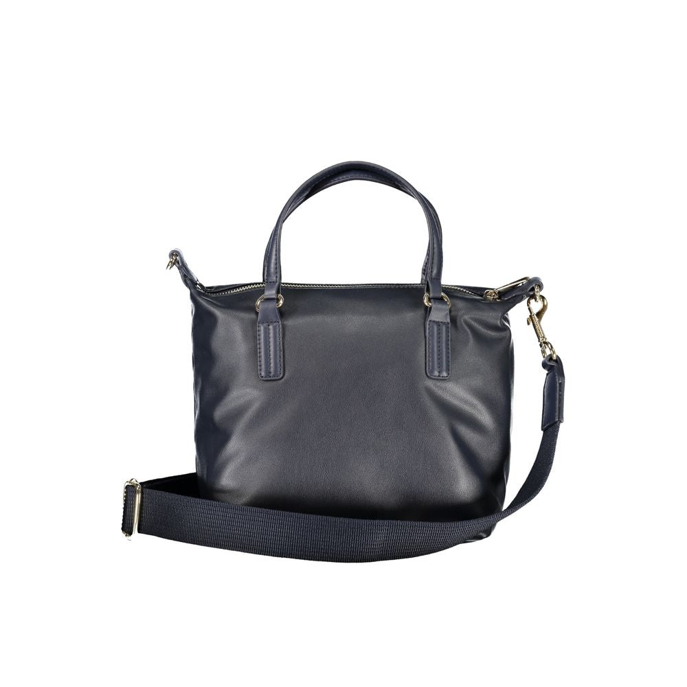 Blu Polyester Women Handbag
