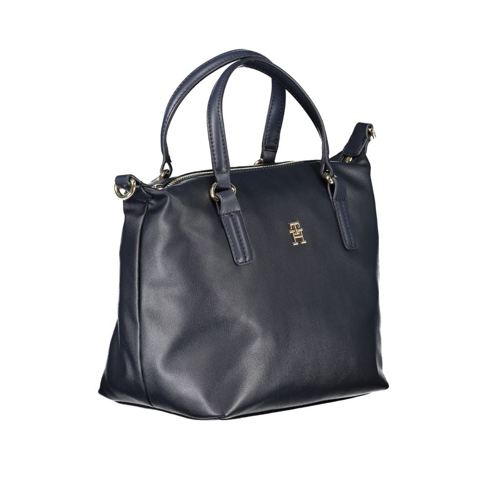 Blu Polyester Women Handbag