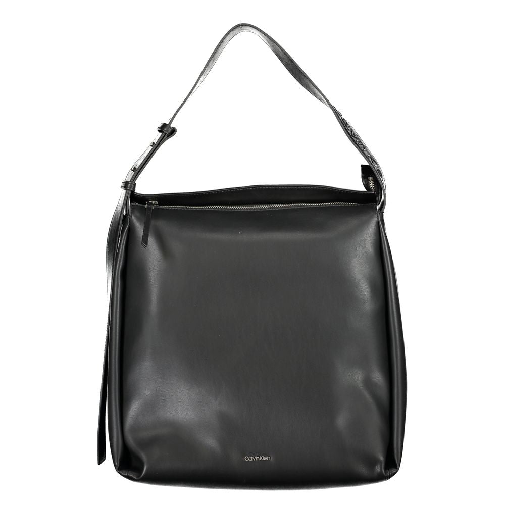 Black Polyester Woman Bag