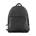 Nero Polyurethane Men Backpack
