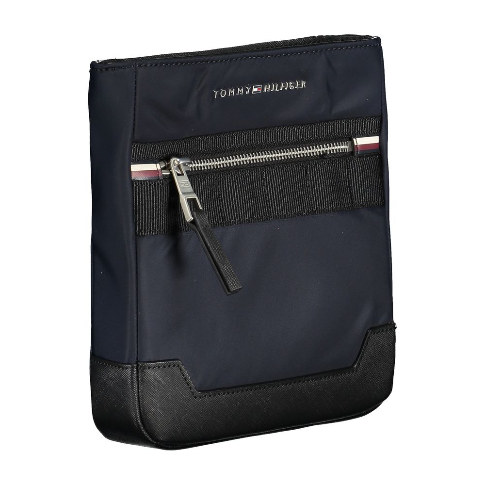 Blue Polyester Mens Shoulder Bag
