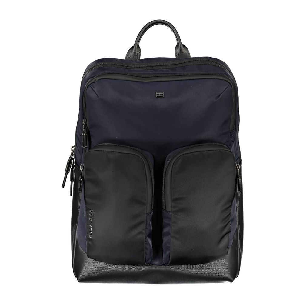 Blue Polyurethane Men's Backpack