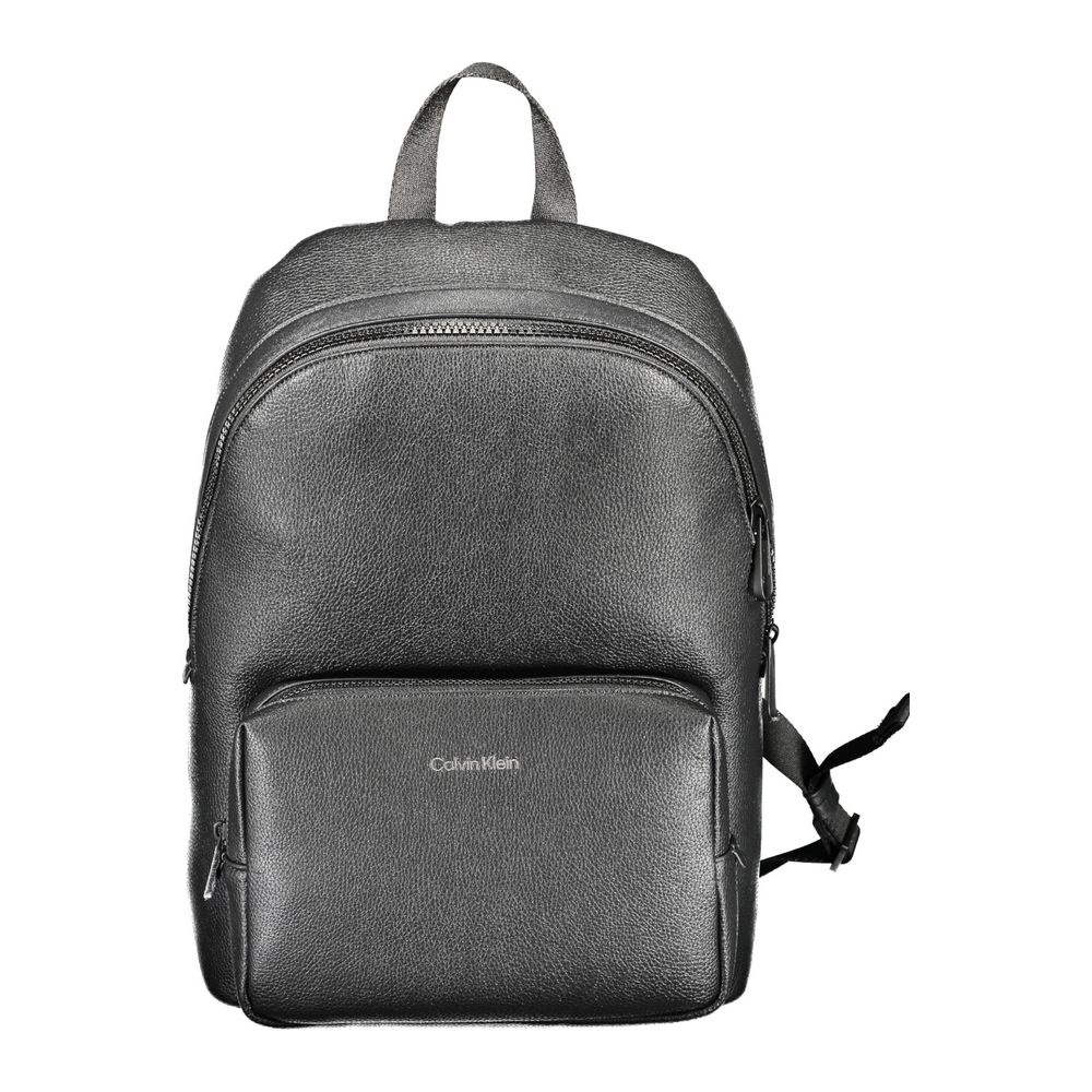Nero Poliuretano Men Backpack