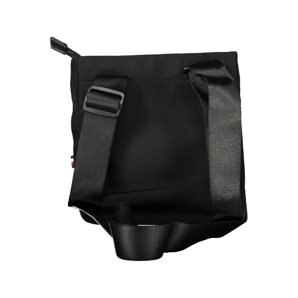 Black Polyester Men's Shoulder Bag