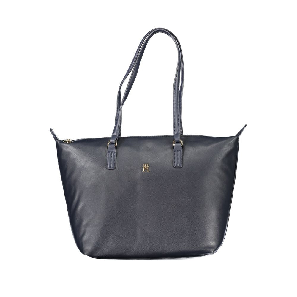 Blu Polyester Women Handbag