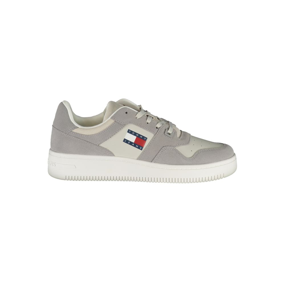 Grigio Pelle Men Sneaker