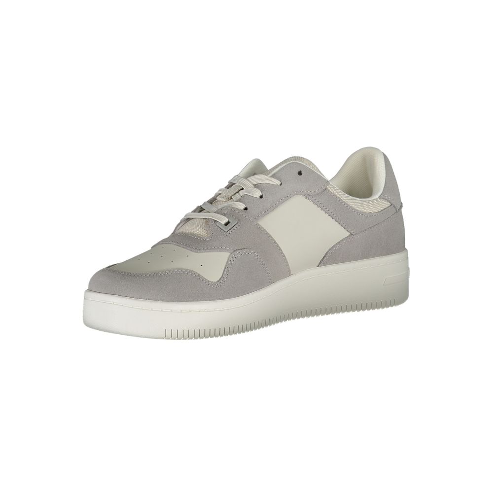 Grigio Pelle Men Sneaker