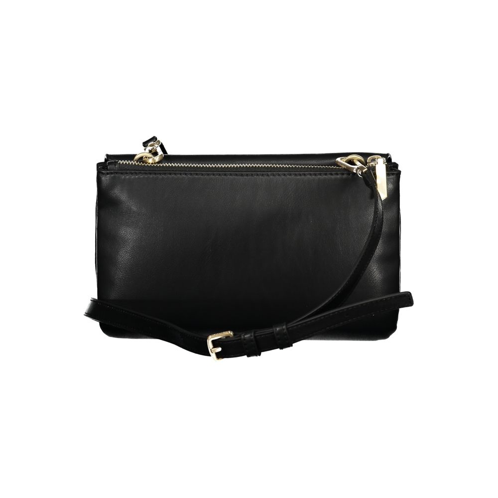 Black Polyester Women's Shoulder Bag