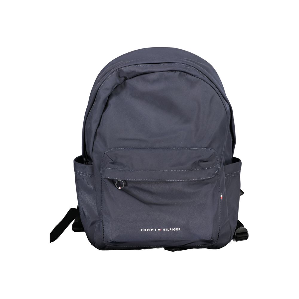 Blu Polyester Men Backpack
