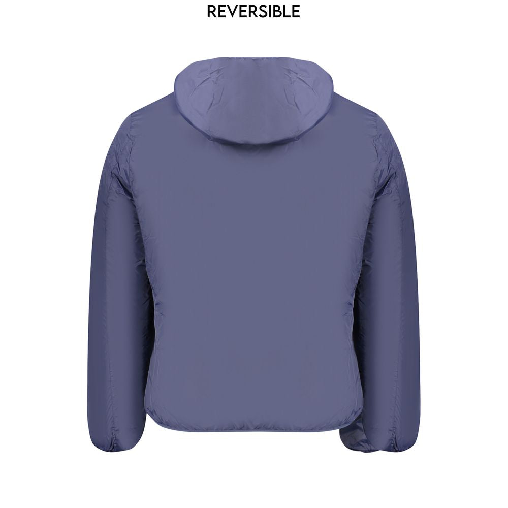 Blue Poliammide Men's Jacket